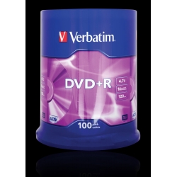 VERBATIM DVD+R  4.7GB x16 *100